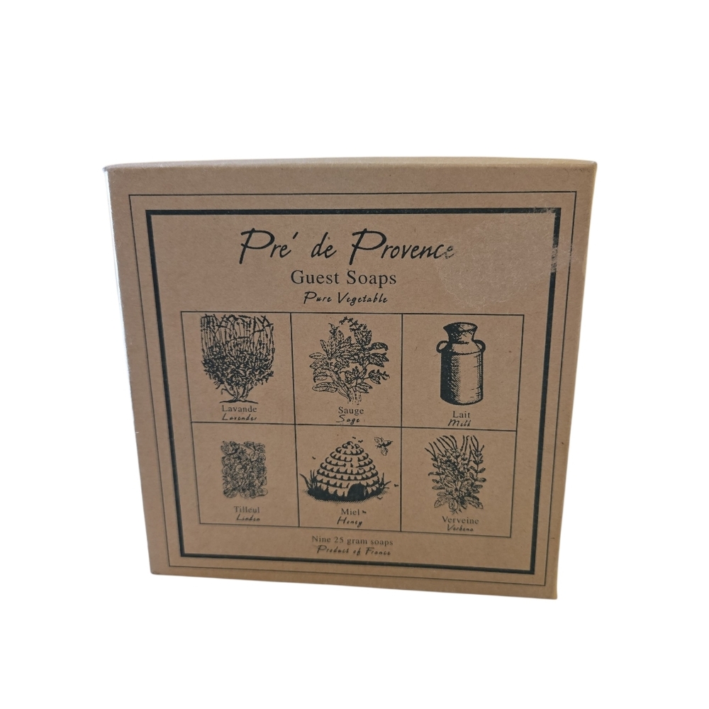 New Pre de Provence Guest Soaps Vegetable Set of 9 Soaps of 25 g each France